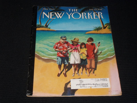 2012 JULY 23 THE NEW YORKER MAGAZINE NICE ILLUSTRATED COVER - E 3237