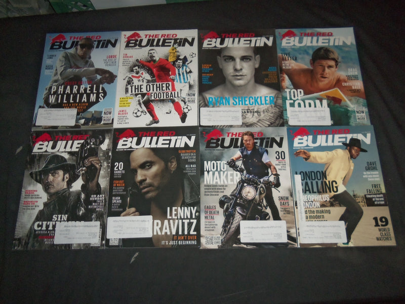 2012-2015 THE RED BULLETIN MAGAZINE - LOT OF 38 - O 3072