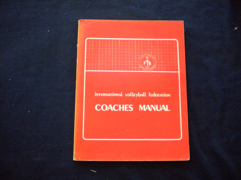 1979 INTERNATIONAL VVOLLEYBALL FEDERATION COACHES MANUAL SOFTCOVER - KD 8009