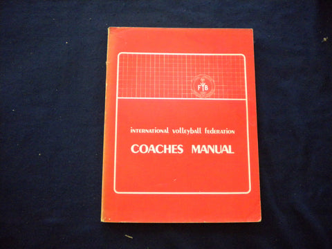 1979 INTERNATIONAL VVOLLEYBALL FEDERATION COACHES MANUAL SOFTCOVER - KD 8009