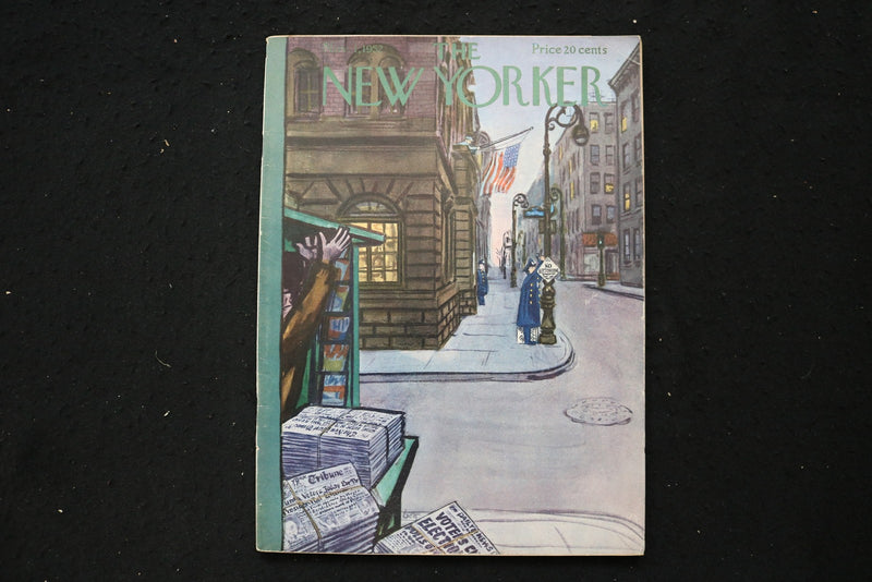 1952 NOVEMBER 1 NEW YORKER MAGAZINE - GREAT ILLUSTRATED COVER - NY 2441