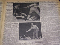 1946 JUNE 20 NEW YORK TIMES -LOUIS STOPS CONN IN 8TH ROUND RETAINS TITLE- NT 861