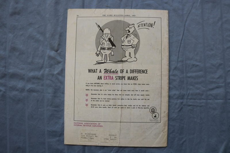 1965 APRIL THE NAIRE BULLETIN - E 26444