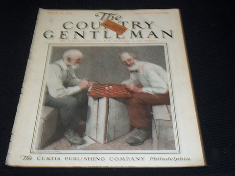 1914 MARCH 14 THE COUNTRY GENTLEMAN MAGAZINE ILLUSTRATED COVER ART - E 2849