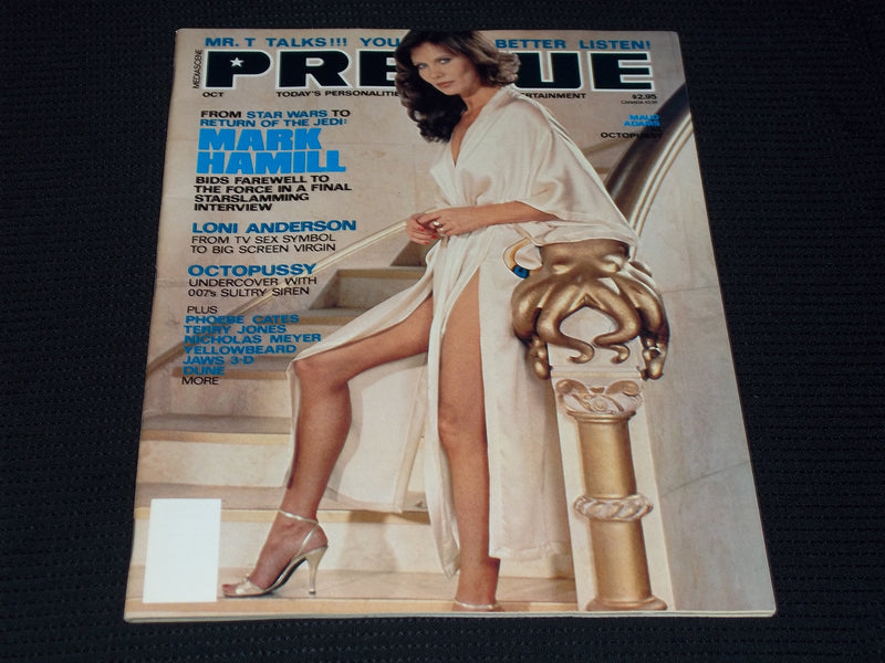 1983 OCTOBER PREVUE MAGAZINE - MAUD ADAMS FRONT COVER - E 15393