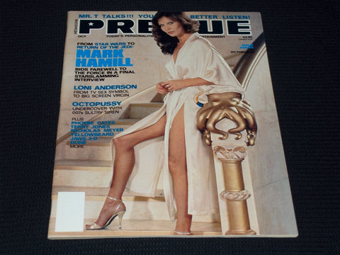 1983 OCTOBER PREVUE MAGAZINE - MAUD ADAMS FRONT COVER - E 15393