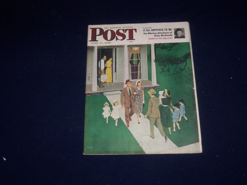 1950 JUNE 17 THE SATURDAY EVENING POST MAGAZINE - ILLUSTRATED COVER - SP 5583