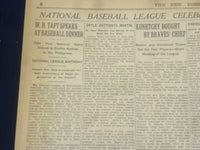 1916 FEB 10 NEW YORK TIMES - NATIONAL BASEBALL LEAGUE 40TH ANNIVERSARY- NT 9031