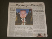2018 MARCH 2 NEW YORK TIMES - TRUMP PUTS TARIFFS ON STEEL & ALUMINUM- STOCKS SAG