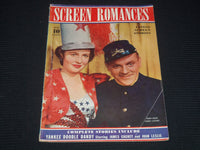 1942 MAY SCREEN ROMANCES MAGAZINE - JOAN LESLIE & JAMES CAGNEY - E 16359