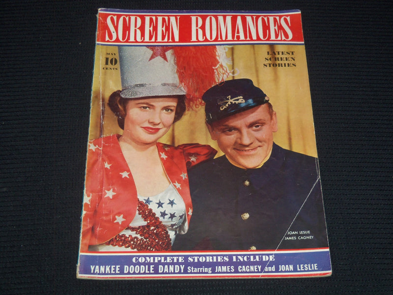 1942 MAY SCREEN ROMANCES MAGAZINE - JOAN LESLIE & JAMES CAGNEY - E 16359
