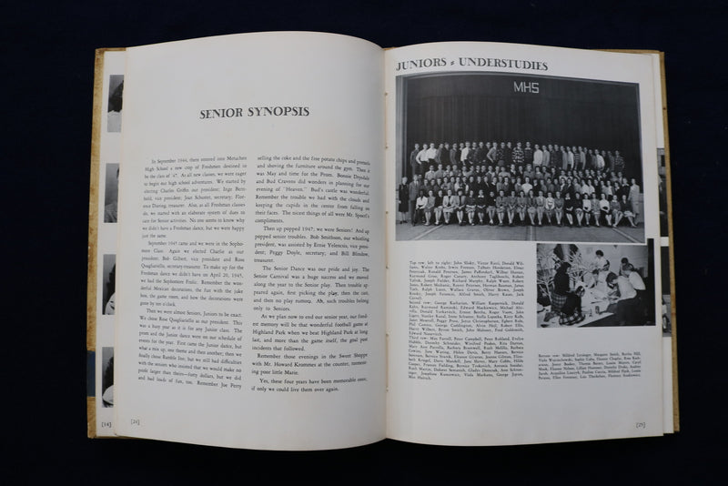 1947 BLUE LETTER METUCHEN HIGH SCHOOL YEARBOOK - METUCHEN, NEW JERSEY - YB 3455