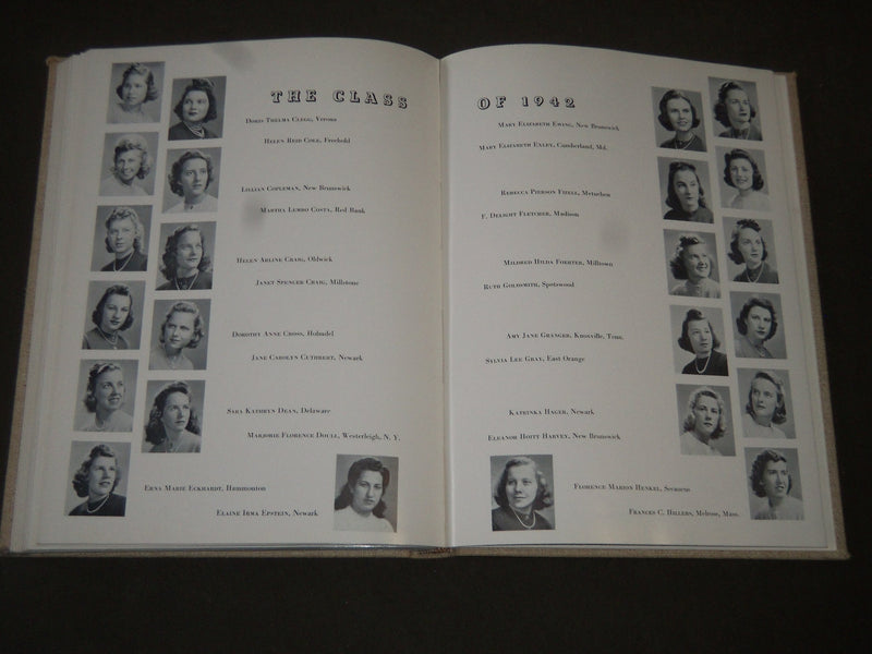 1941 QUAIR NEW JERSEY COLLEGE FOR WOMEN YEARBOOK - NEW BRUNSWICK NJ - YB 1088