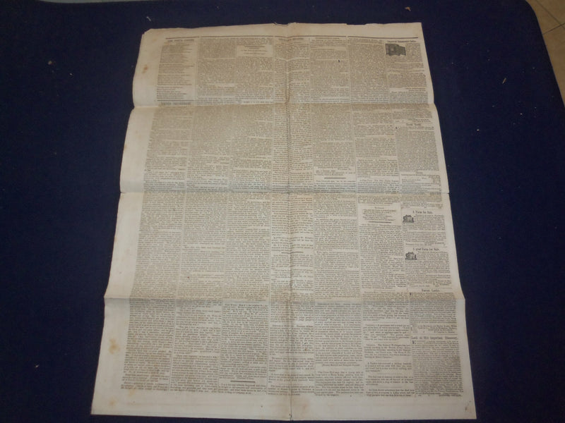 1846 MARCH 14 MASSACHUSETTS PLOUGHMAN NEWSPAPER - HARRIET BEECHER STOWE- NP 5121