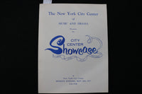 1957 MAY 20 THE NEW YORK CITY CENTER SHOWCASE PROGRAM - K 2292