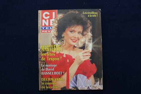 1989 DECEMBER 21 CINE TELE REVUE MAGAZINE - MARYLENE COVER - E 12056