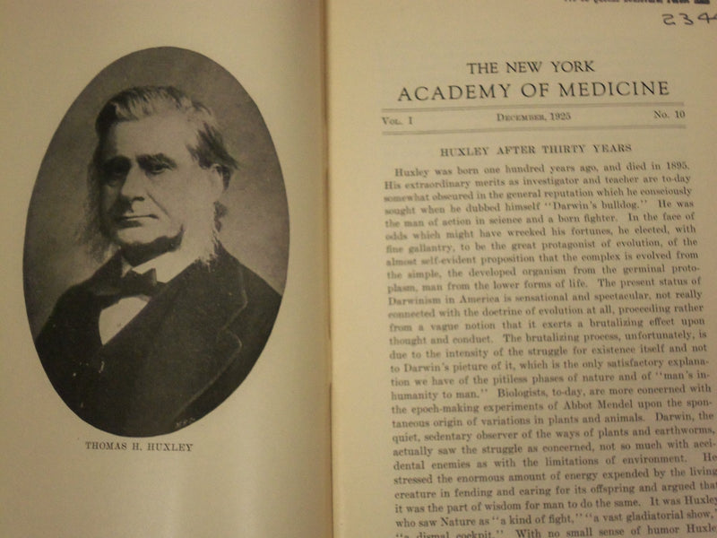 1925-1926 BULLETIN OF THE NEW YORK ACADEMY OF MEDICINE LOT OF 24 ISSUES - O 2115