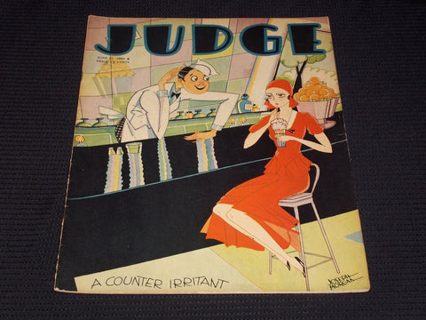 1930 JUNE 21 JUDGE MAGAZINE - A COUNTER IRRITANT FRONT COVER - E 4692
