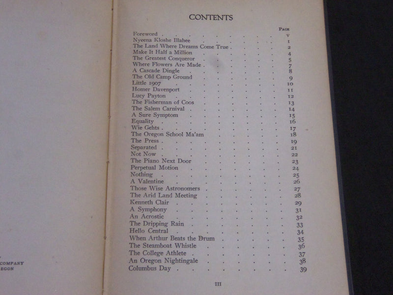 1913 NYEENA KLOSHE ILLAHEE BY J. H. CRADLEBAUGH HARDCOVER BOOK - KD 4313