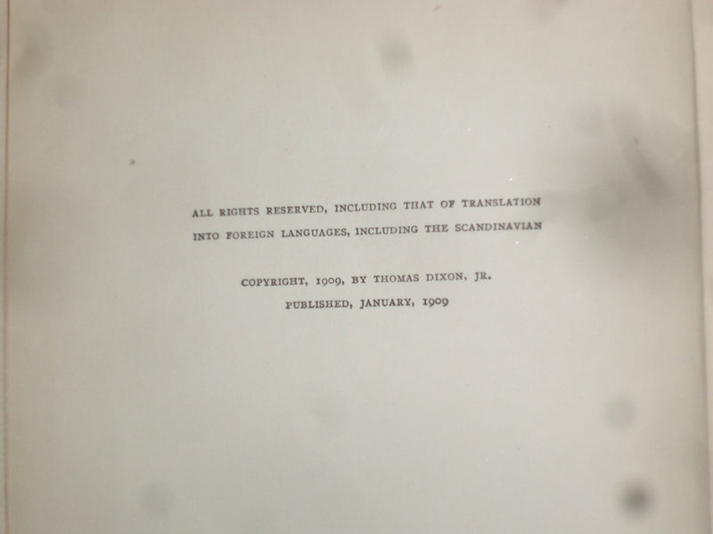1909 COMRADES HARDCOVER BOOK BY THOMAS DIXON JR. - KD 9041
