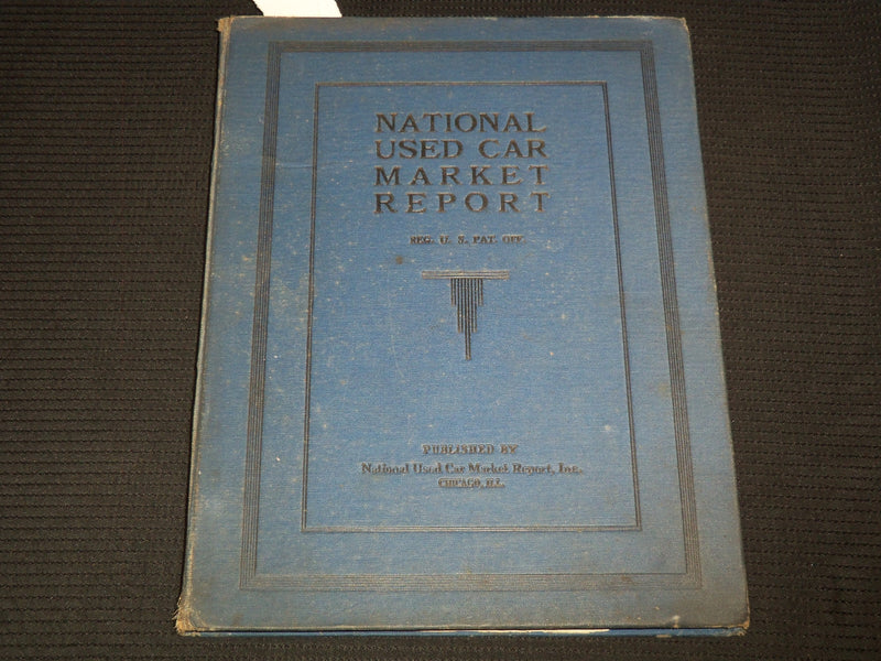 1929-1930 NATIONAL USED CAR MARKET REPORT - CHICAGO, IL - KD 7845
