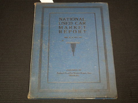 1929-1930 NATIONAL USED CAR MARKET REPORT - CHICAGO, IL - KD 7845