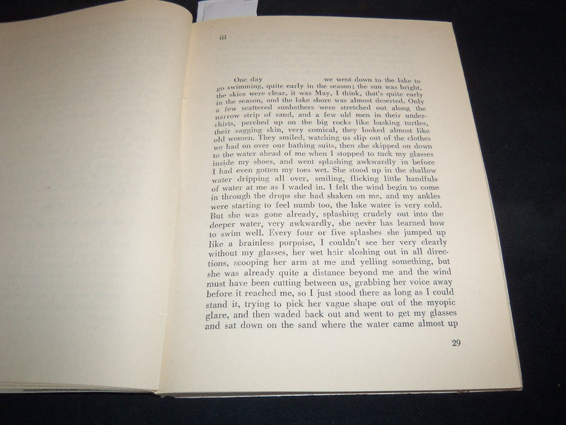 1965 THE SMALL WAVES SOFTCOVER BOOK BY ALVIN GREENBERG - DON MCINTOSH - J 8928