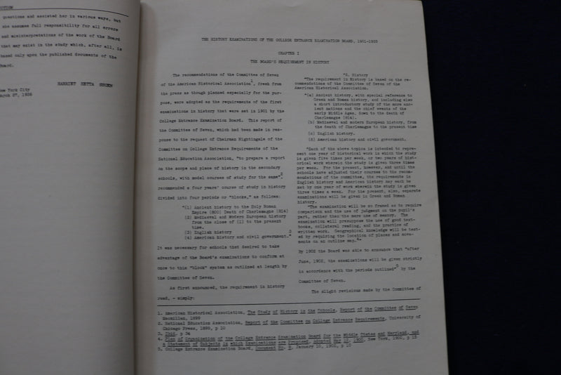 1936 COLLEGE ENTRANCE EXAMINATION BOARD HISTORY 1901-1933 SOFTCOVER - K 1587