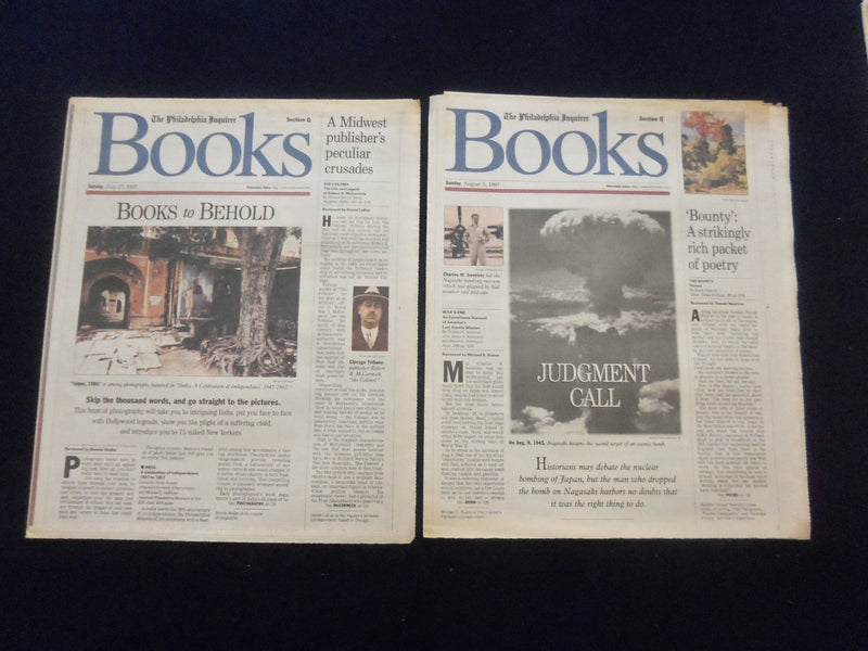 1997-1998 THE PHILADELPHIA INQUIRER SUNDAY BOOKS SECTION - LOT OF 14 - NP 6219