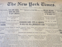 1922 MARCH 7 NEW YORK TIMES - REPORT PLESIOSAURUS FOUND ALIVE - NT 5762