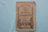 1860-1867 BALLOU'S MONTHLY MAGAZINE - LOT OF 9 - O 3978