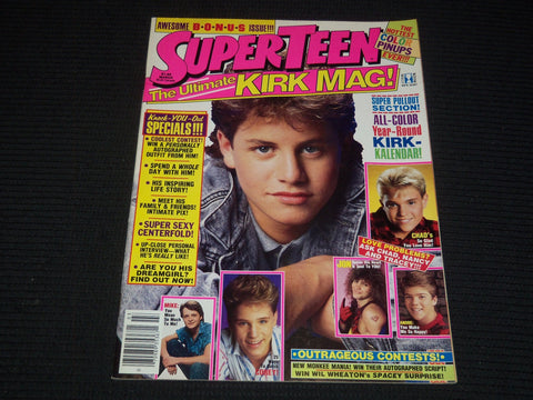 1988 MARCH SUPER TEEN ULTIMATE KIRK MAG MAGAZINE - KIRK CAMERON COVER - E 14895