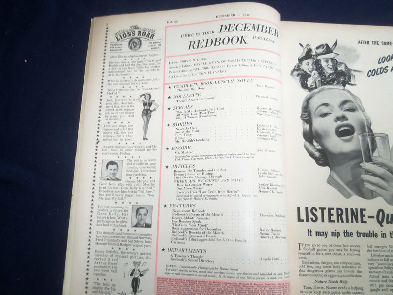 1942 DECEMBER REDBOOK MAGAZINE - THE LAST BEST HOPE - SP 6257A
