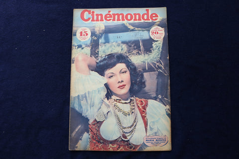 1947 MAY 13 CINEMONDE MAGAZINE - MARIA MONTEZ-ANN SHERIDAN COVER - E 23904