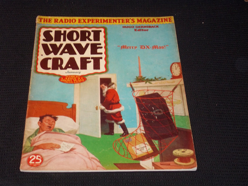 1936 JANUARY SHORT WAVE CRAFT MAGAZINE NICE COVERS & INSIDE CONTENT - E 2357