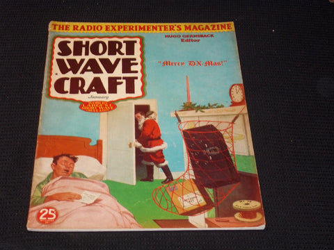 1936 JANUARY SHORT WAVE CRAFT MAGAZINE NICE COVERS & INSIDE CONTENT - E 2357