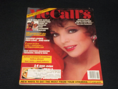 1986 FEBRUARY MCCALL'S MAGAZINE - JOAN COLLINS FRONT COVER - E 544