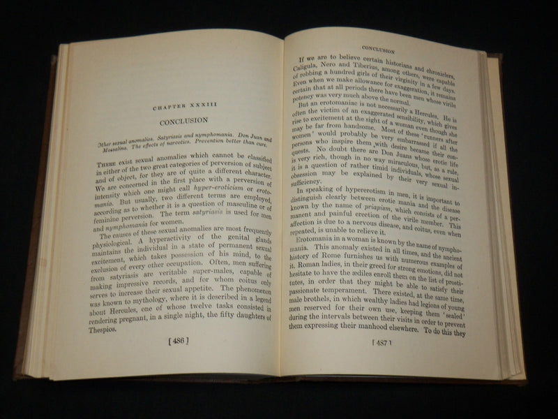 1940 ENCYCLOPEDIA OF SEXUAL KNOWLEDGE BOOK BY COSTLER & WILLY - KD 6447