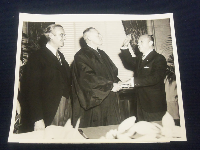 1946-1957 JACOB K. JAVITS PRESS PHOTOS LOT OF 3 WITH XEROX CAPTIONS - J 1784