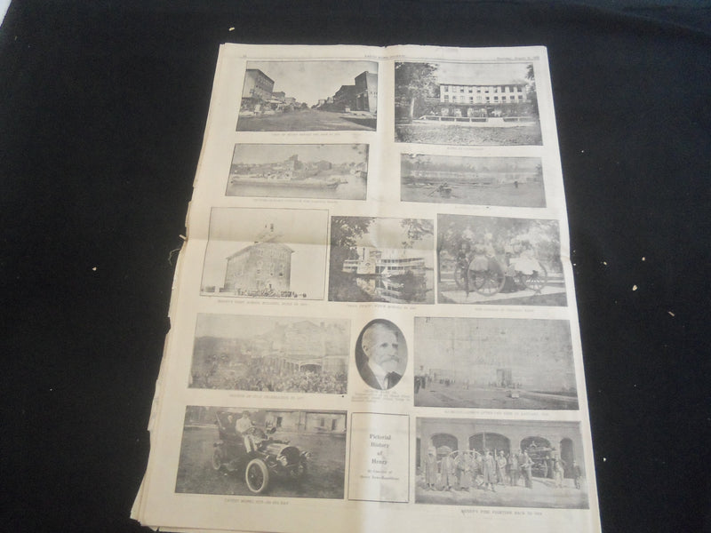 1928 AUG 9 LACON HOME JOURNAL NEWSPAPER - MARSHALL CENTENNIAL EDITION - NP 5759