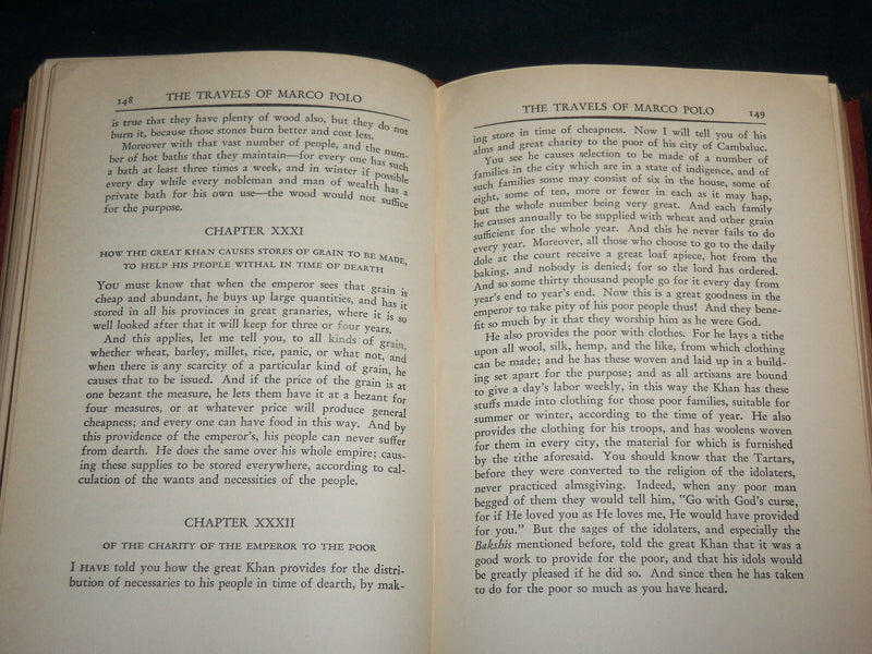 1930'S THE TRAVEL OF MARCO POLO SOFT LEATHER BOOK - KD 6597
