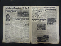 1945 JAN 27 NEW YORK DAILY MIRROR-SENATE GROUP TURNS DOWN WALLACE, 14-5- NP 2222
