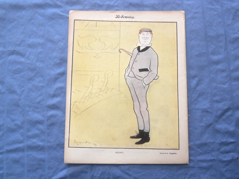 1900 FEB 17 LE SOURIRE MAGAZINE - ILLUSTRATED COMEDY - FRENCH TEXT - SP 4864F