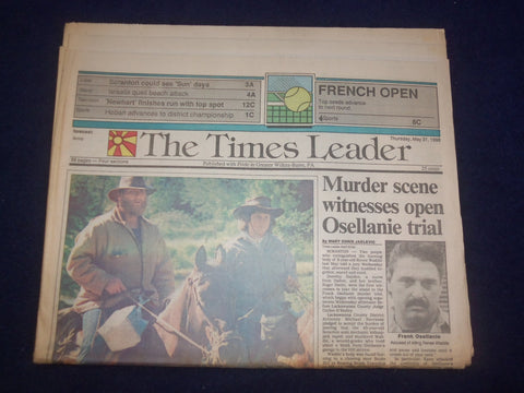 1990 MAY 31 WILKES-BARRE TIMES LEADER - FRANK OSELLANIE TRIAL OPENS - NP 8086