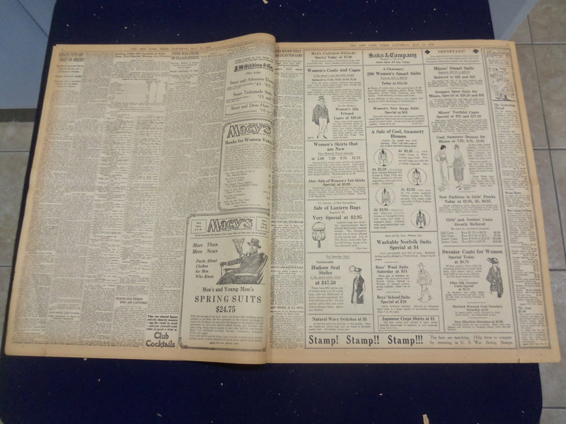 1918 MAY 18 NEW YORK TIMES - AMERICAN TROOPS JOIN BRITISH - NT 8196