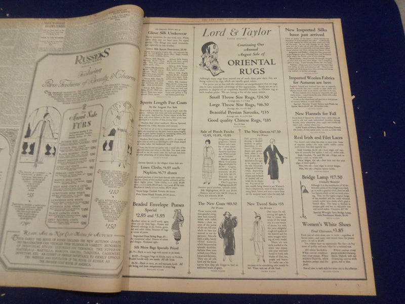 1922 AUGUST 13 NEW YORK TIMES - RAILWAY AND LABOR MEET TO SETTLE STRIKE- NT 8371
