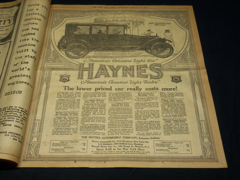 1917 JANUARY 10 NEW YORK TIMES - RUSSIAN PREMIER TREPOFF RESIGNS - NT 8740