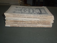 1868 HARPER'S MONTHLY MAGAZINE - LOT OF 8 - NICE STORIES & ADS - WR 647E
