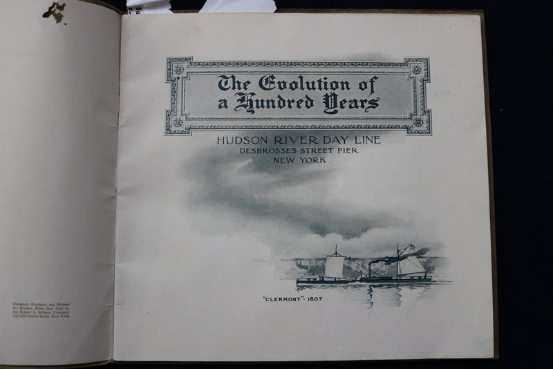 1907 HUDSON REIVER DAY LINE GUIDE SOFTCOVER BOOK - K 901