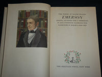 1945 THE POEMS OF RALPH WALDO EMERSON HARDCOVER BOOK BY UNTERMEYER - KD 7028
